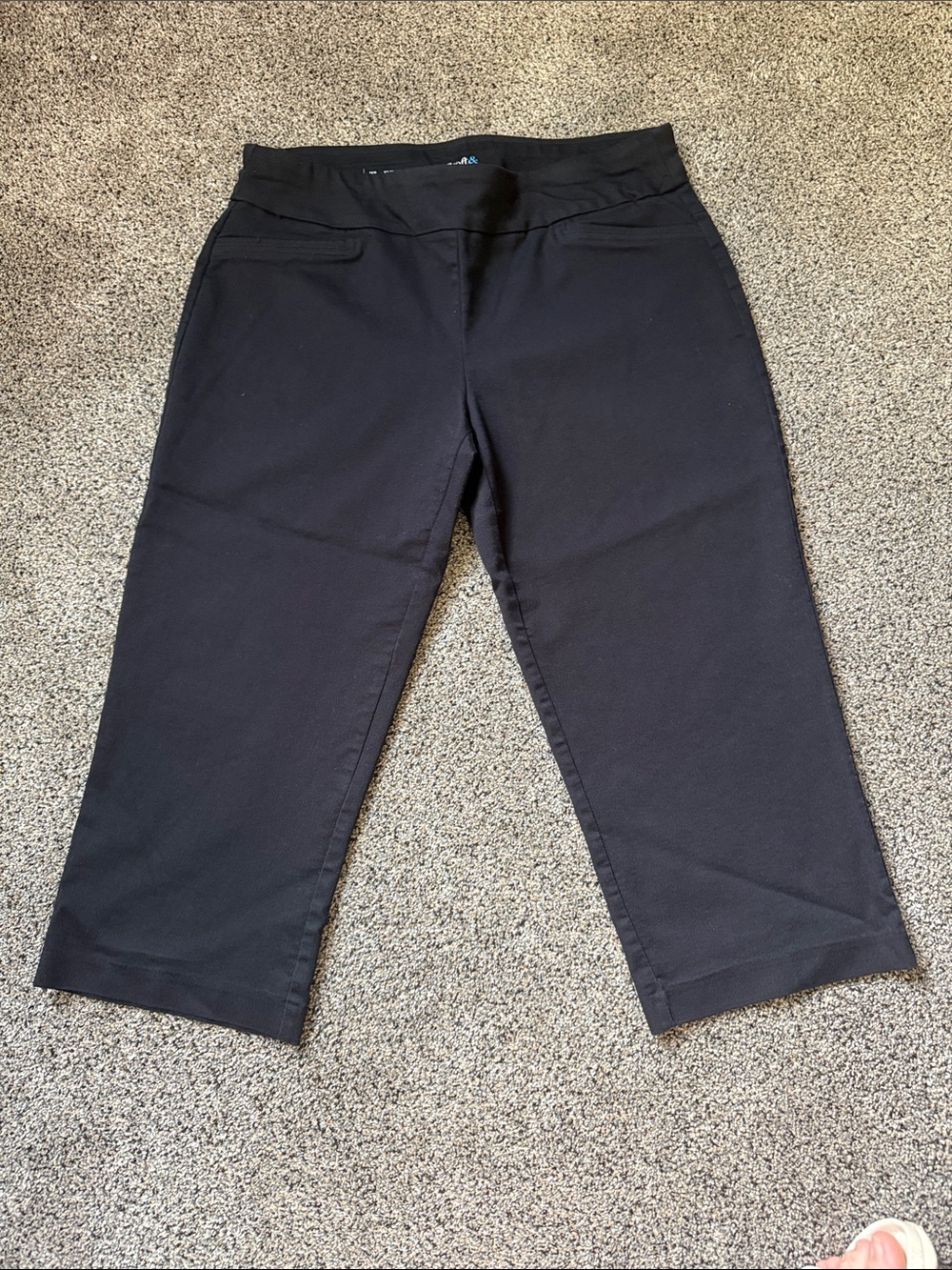 Black Effortless Stretch Capri